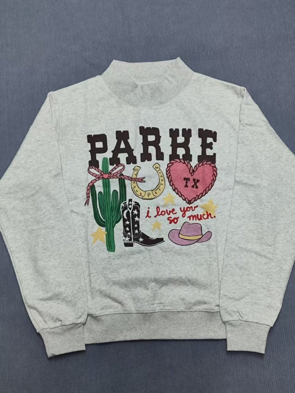 PARKE Texas Cowboy Graphic Sweatshirt